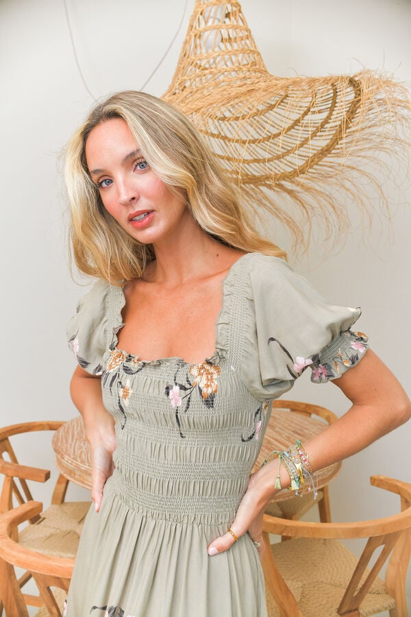 Jaase Vestido comprido Claudette Verde