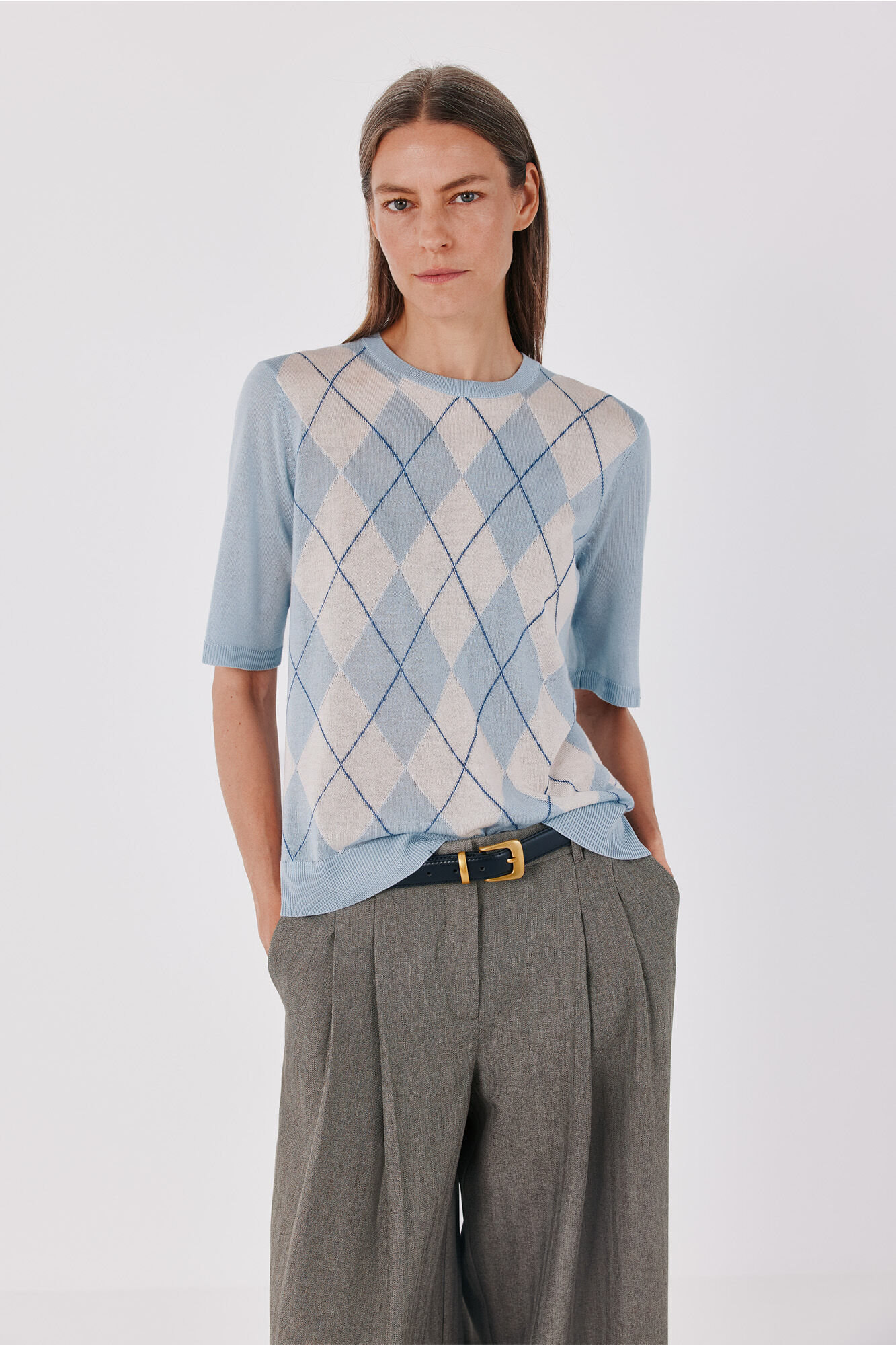 Cortefiel Diamond knit jumper