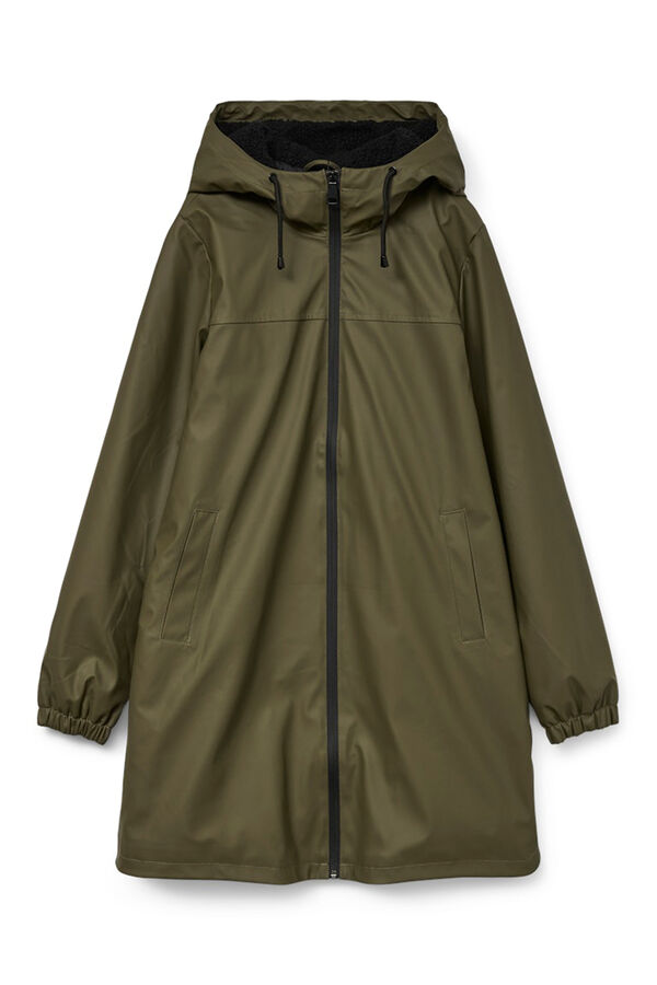 Vero Moda Impermeável com capuz Verde
