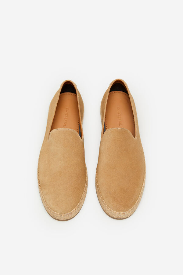 Cortefiel Slip on rubber sole shoes Camel