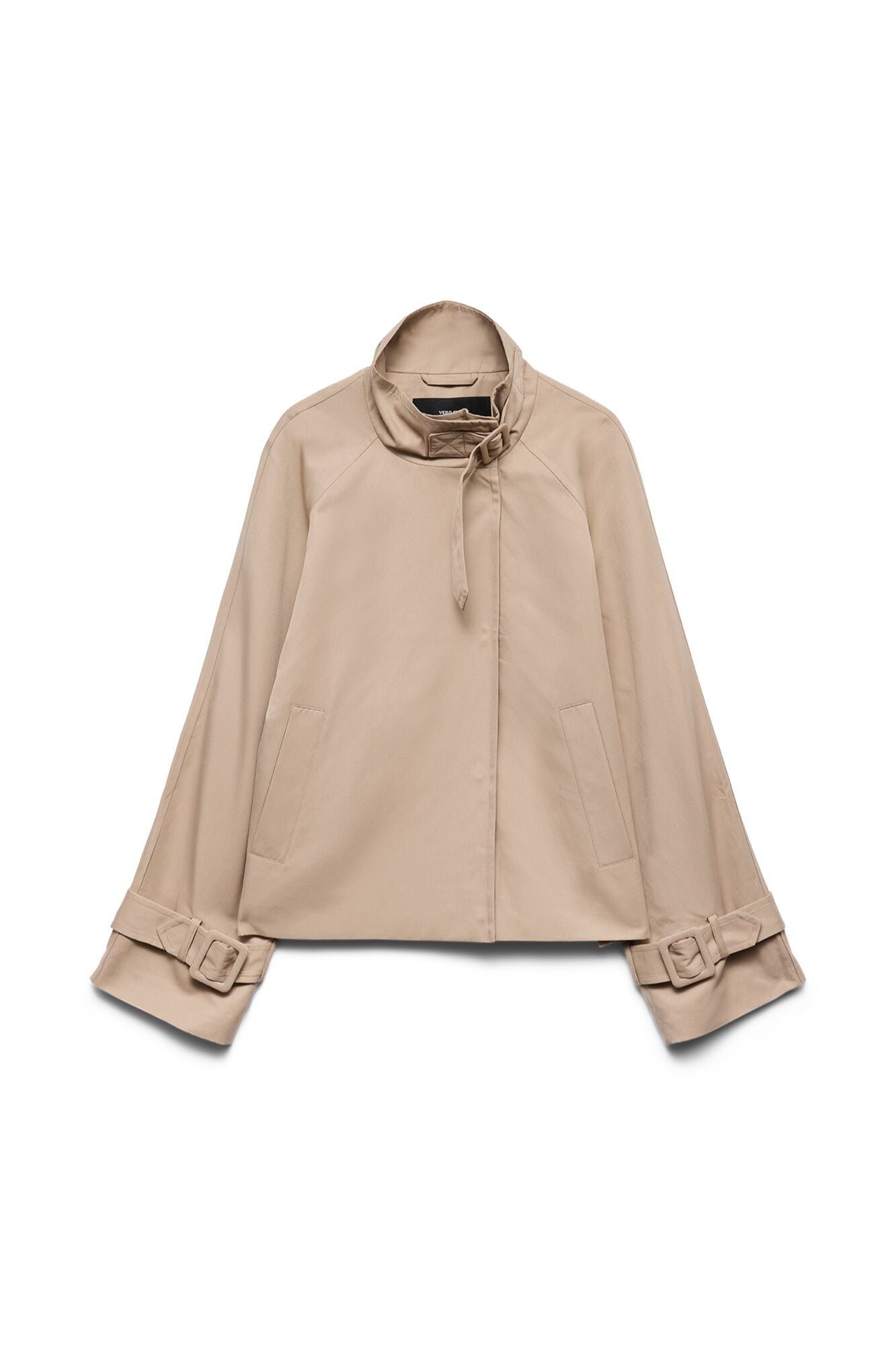 Vero Moda Curve Gabardina curta com gola chamin&eacute;