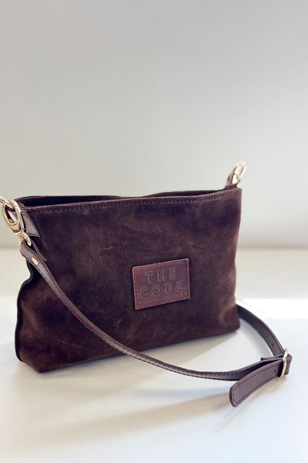 The Code Bolsa a tiracolo Dakota em croute Castanho