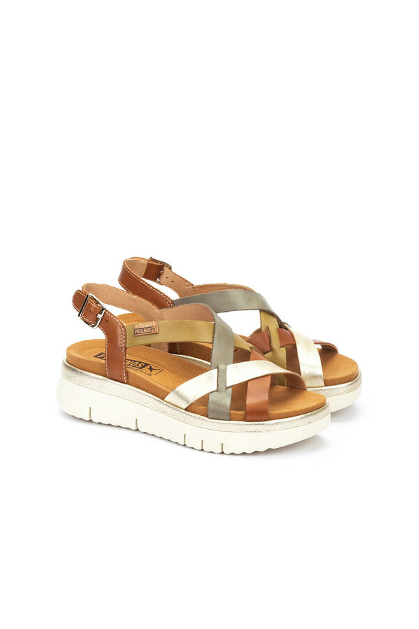Pikolinos Women's buckle sandals Brown