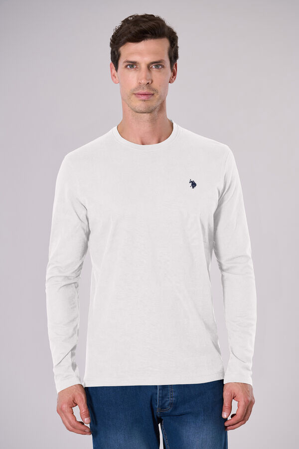 Us Polo T-shirt de manga manga Will Branco