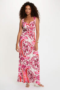 Morgan Vestido largo cuello coraz&oacute;n