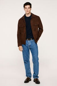 Selected Cazadora ante 100% piel caprina
