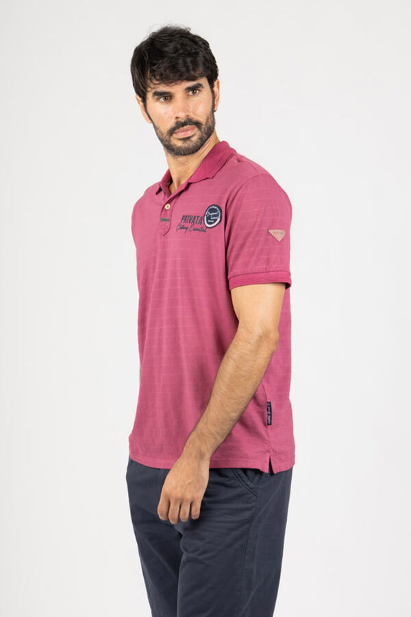 Privata Short sleeve polo shirt Fuchsia