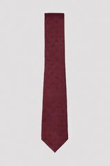 Cortefiel NATURAL silk tie Maroon