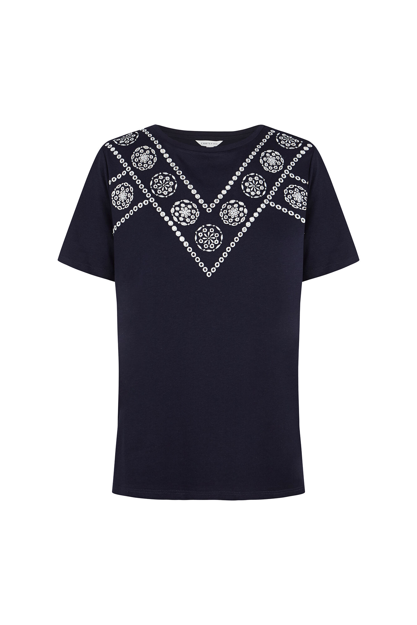 Cortefiel Camiseta com bordado posicional