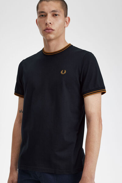 Cortefiel Camiseta manga curta Fred Perry Azul