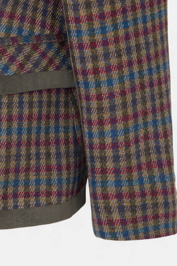 Silbon Blazer cl&aacute;ssico xadrez trespassado Verde