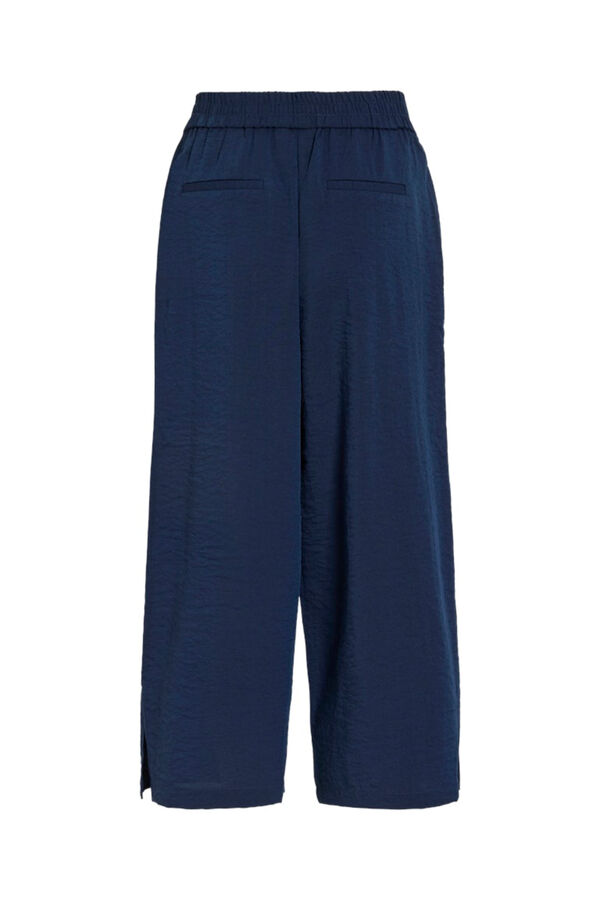 Vila Women's wide 7/8 trousers Navy