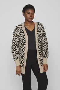 Cortefiel Evoked by Vila jersey-knit jacket Brown
