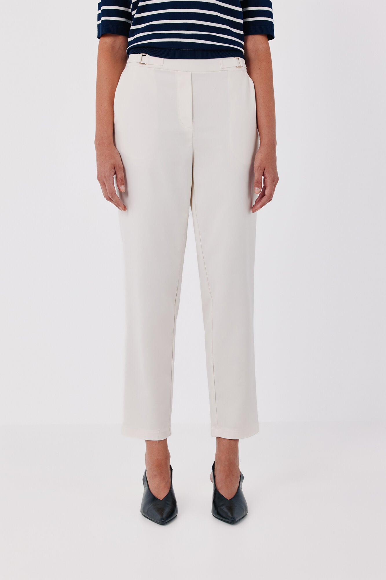 Cortefiel Straight trousers with elasticated back