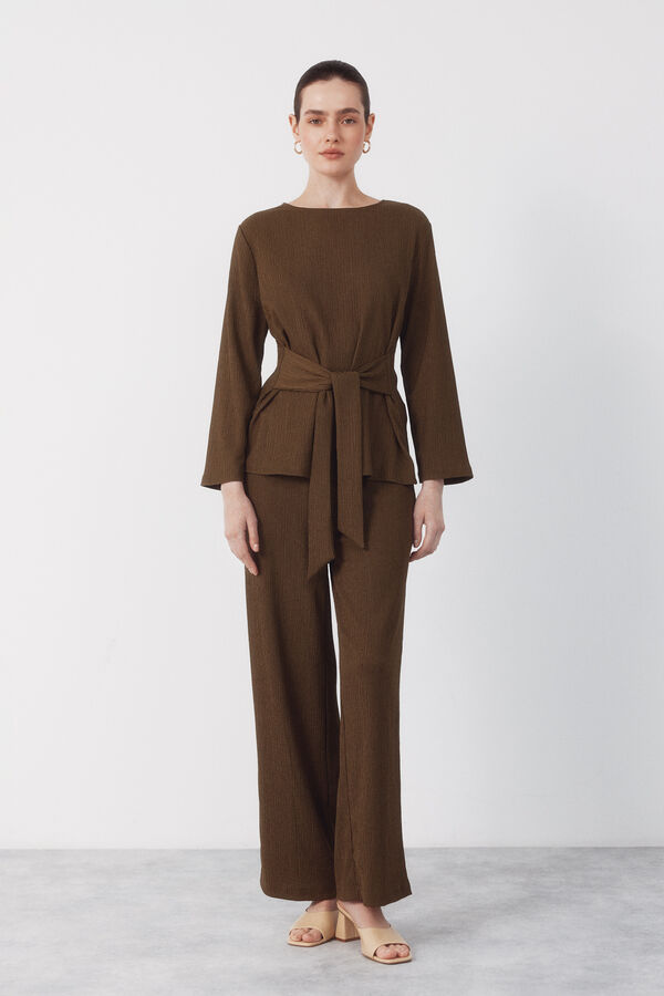 Cortefiel Front knot top Kaki