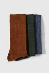 Selected Pacote de meias de algodão orgânico. Verde