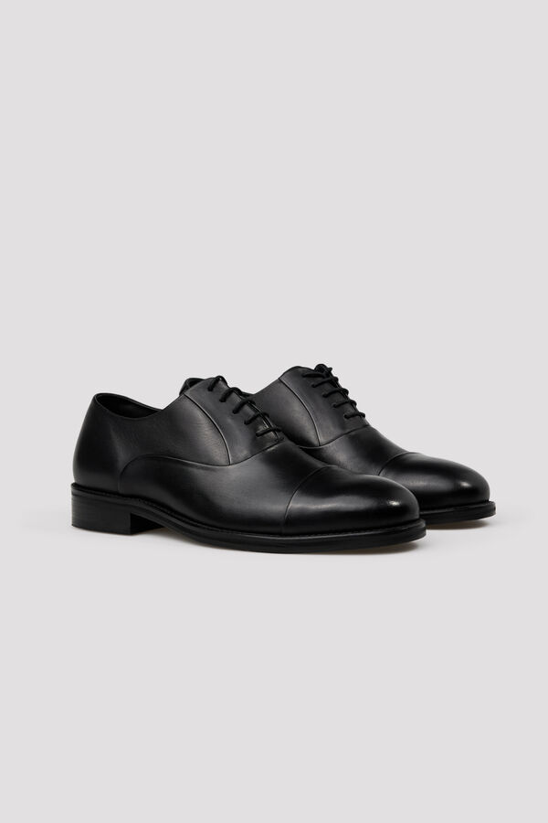 Cortefiel Zapato Oxford vestir Negro