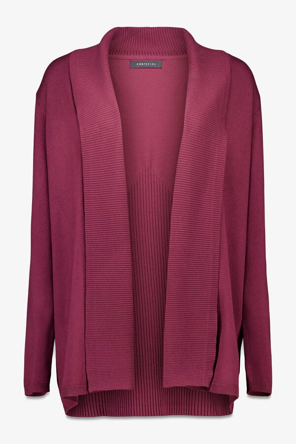 Cortefiel Chaqueta cuello chal Vino