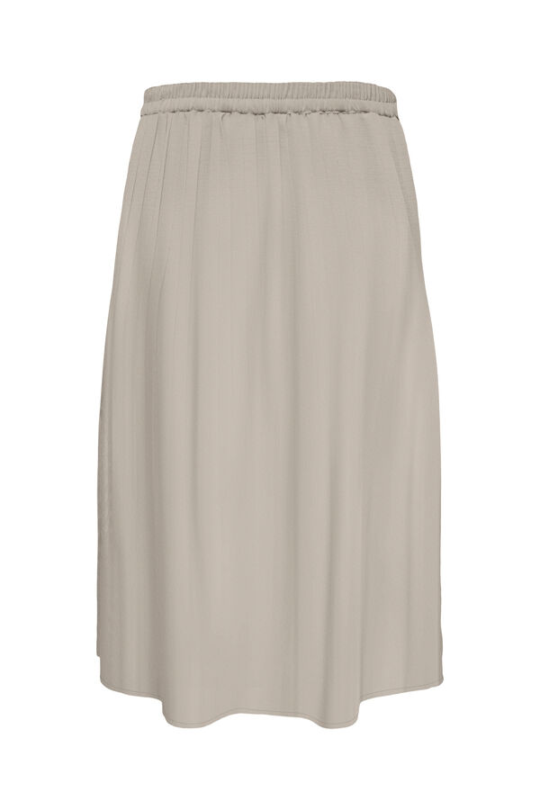 Vero Moda Curve Saia de linho 7/8 tamanho grande Tostado