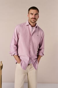 OOTO Camisa oxford liso manga larga