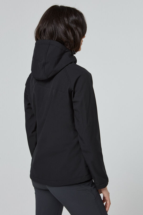 Cortefiel Women's soft shell jacket Black