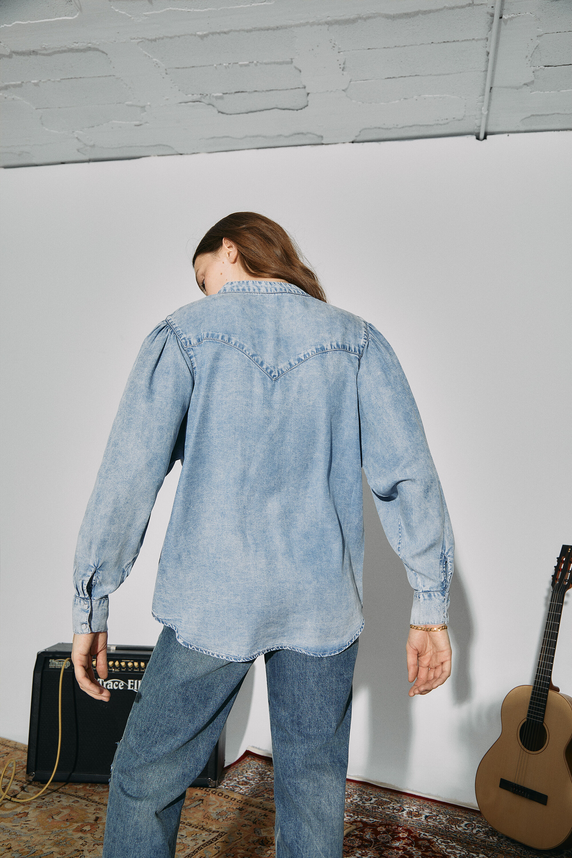 Cortefiel camisa online vaquera mujer