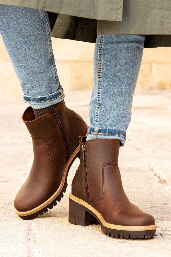 Panama Jack Botins de salto alto femininas Castanho
