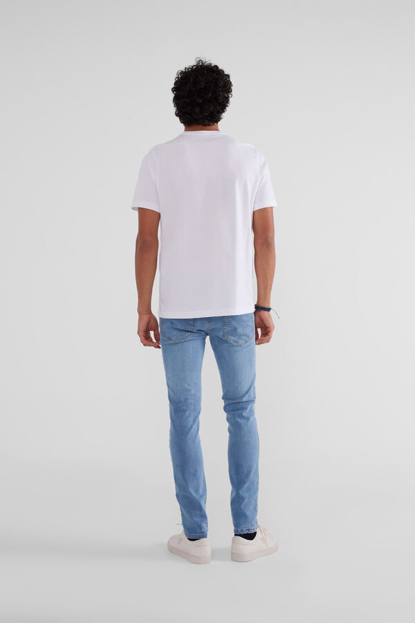 Silbon White racket branding T-shirt White