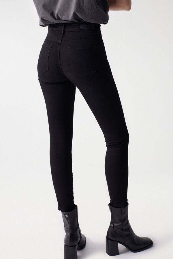 Cortefiel Faith push-in cropped jeans Black