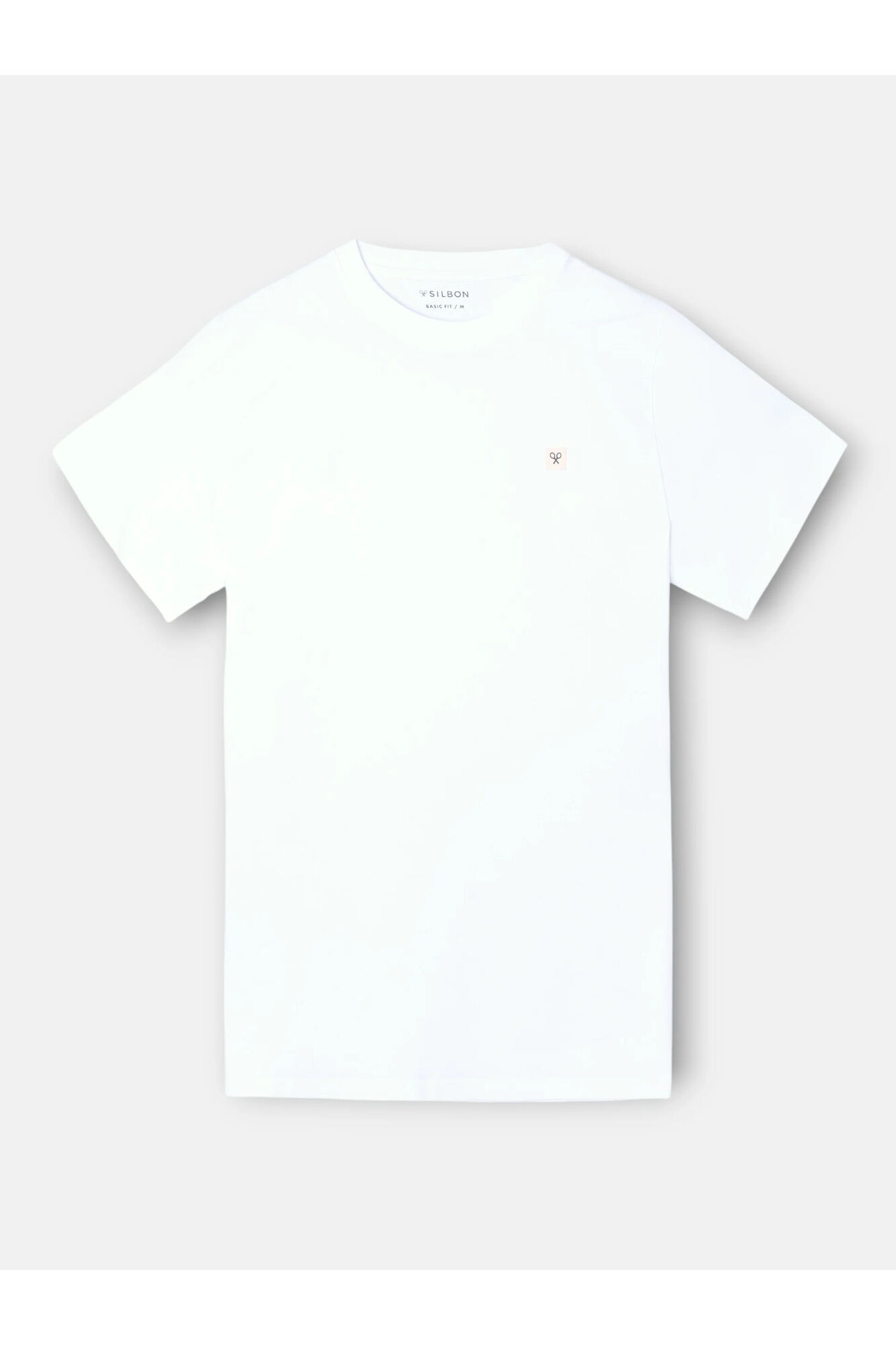 Silbon T-shirt lisa com minilogo em remendo