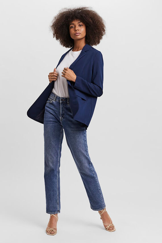 Blazer clásica de mujer corte recto