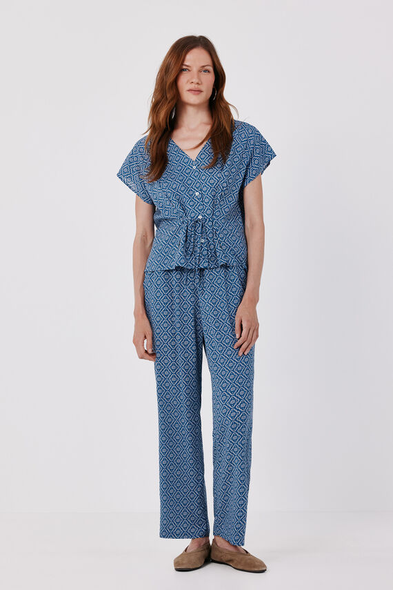 Pantalón fluido estampado