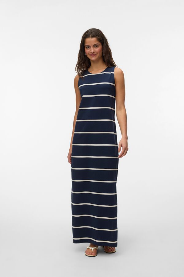 Vero Moda Vestido midi decote redondo Azul