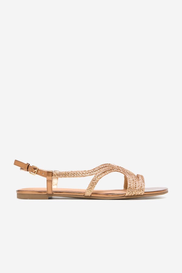 Cortefiel Flat sandal Gold