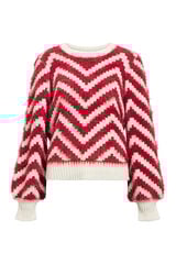 Object Jersey punto efecto pelo Estampado granate