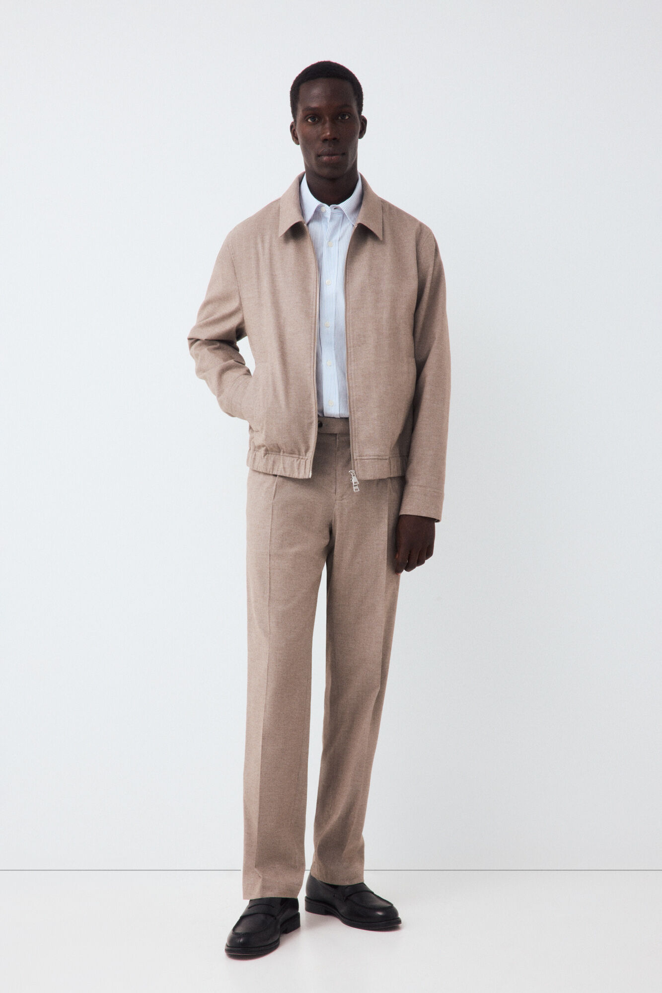 Cortefiel Cotton coordinated suit jacket