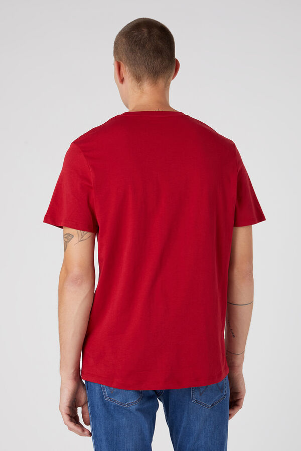 Cortefiel T-shirt regular logo Vermelho