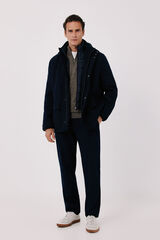 Cortefiel Jacket with lining Navy