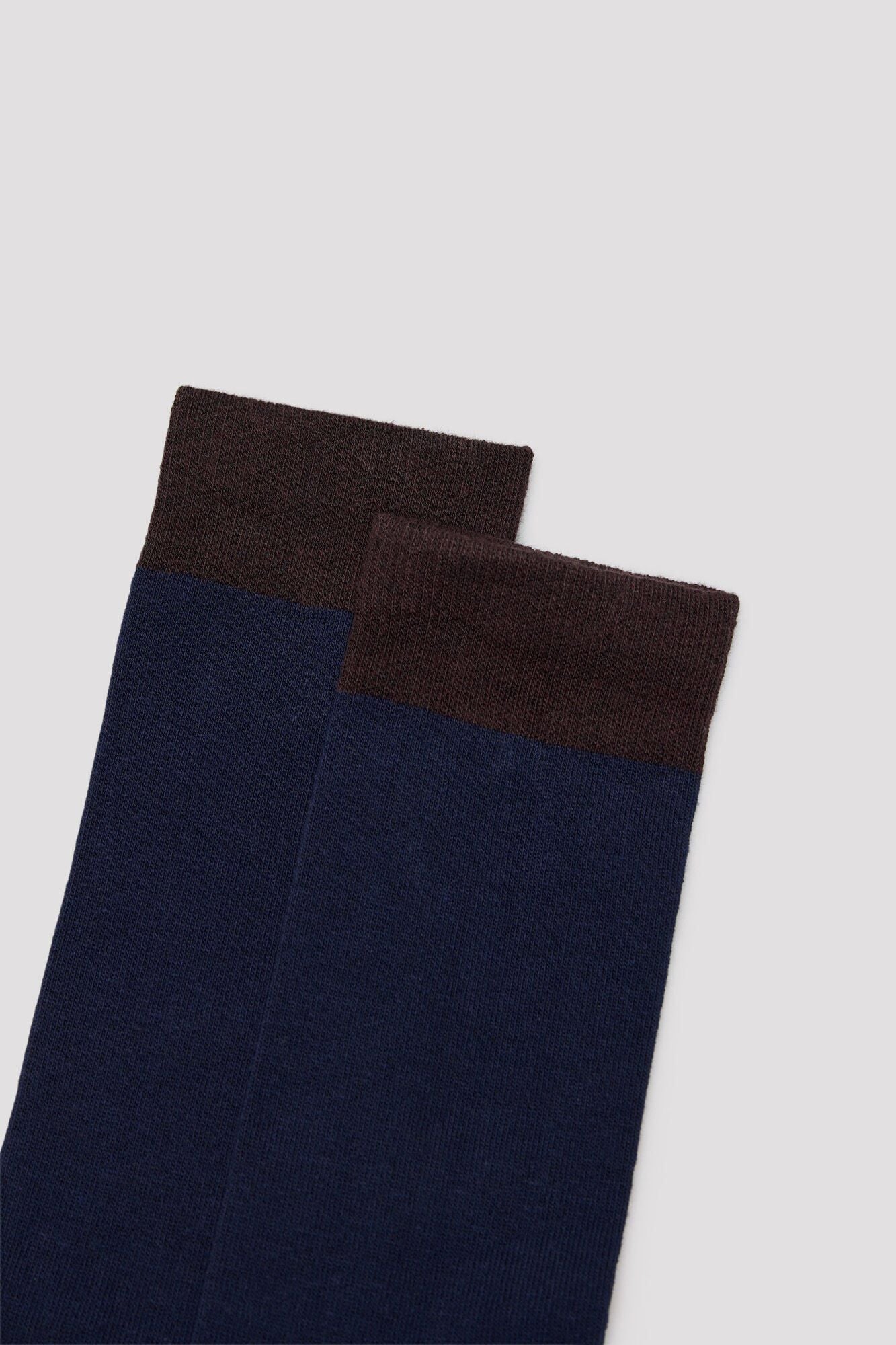 Cortefiel Plain contrast toe sock
