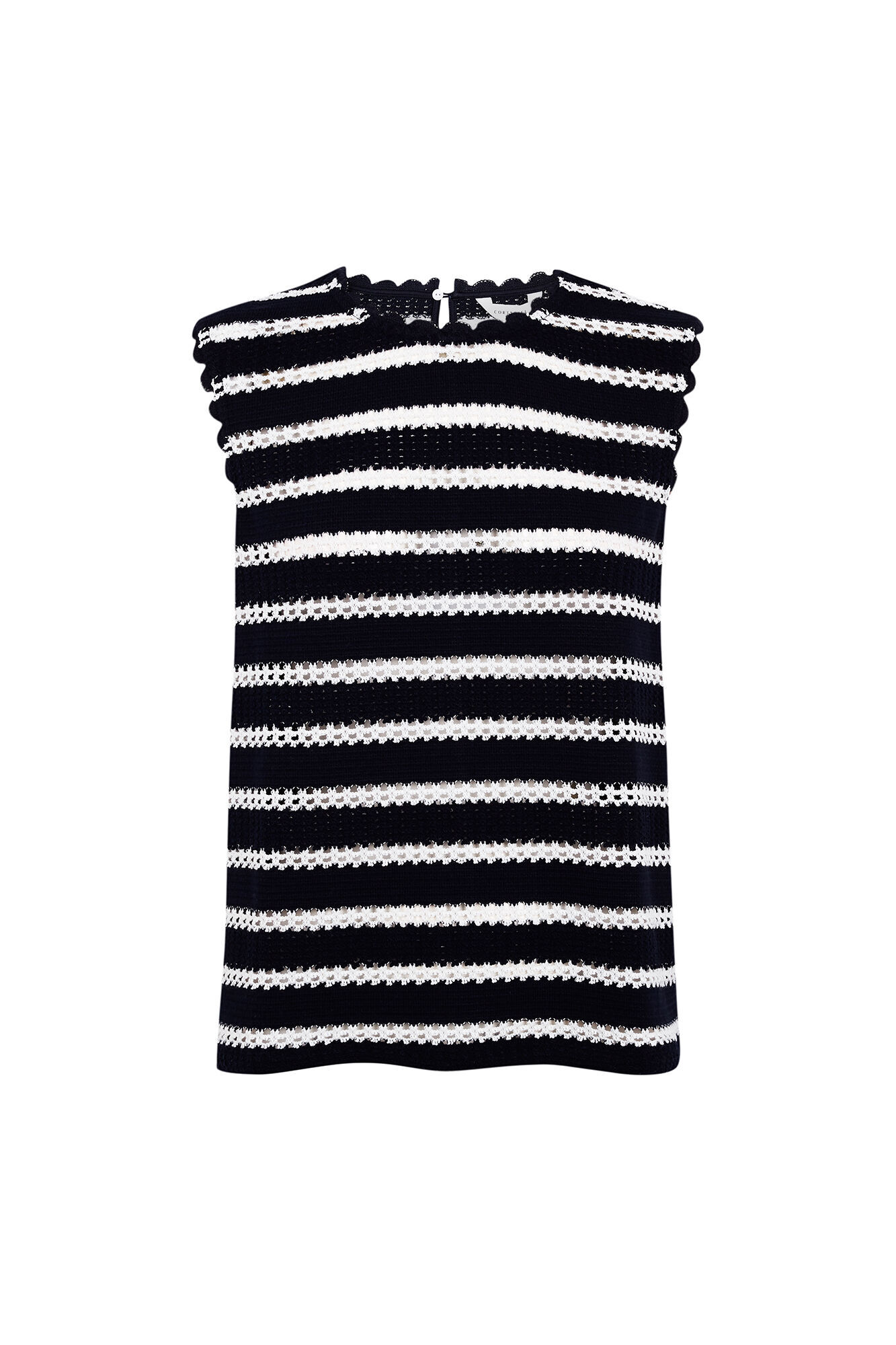 Cortefiel Striped sleeveless top