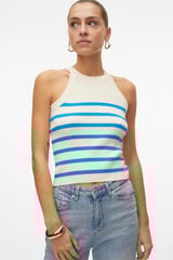 Vero Moda Top de malha gola halter Cinzento