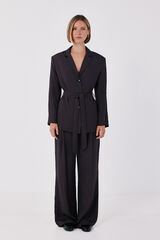 Cortefiel Women's tailored trousers Dark brown