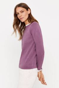 Cortefiel Fine knit jumper Purple