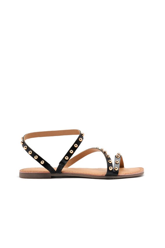 Sandalias piel tachas necedah