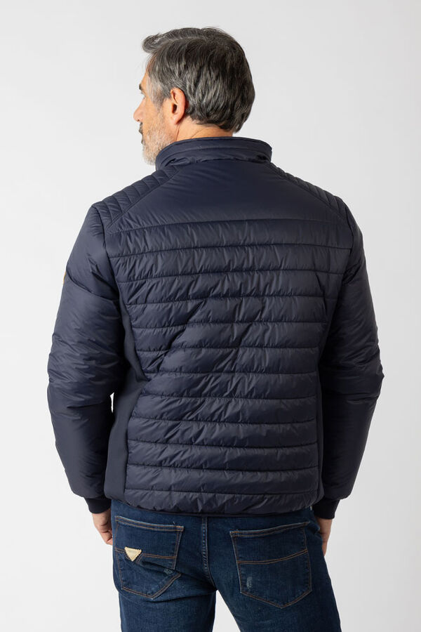 Privata Casaco acolchoada com gola alta Azul