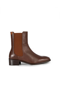 Cortefiel Dafne ankle boot in leather Dark brown