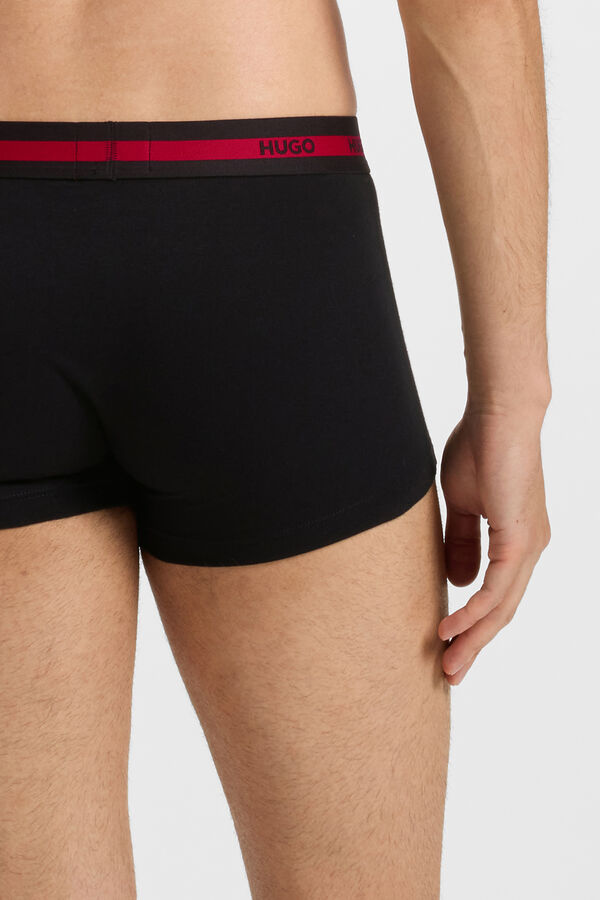 HUGO Pacote com 3 boxers Preto