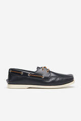 Cortefiel Zapato nautico piel Azul marino