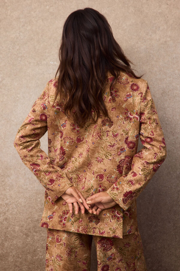 Slowlove Printed oversized blazer Multicolour