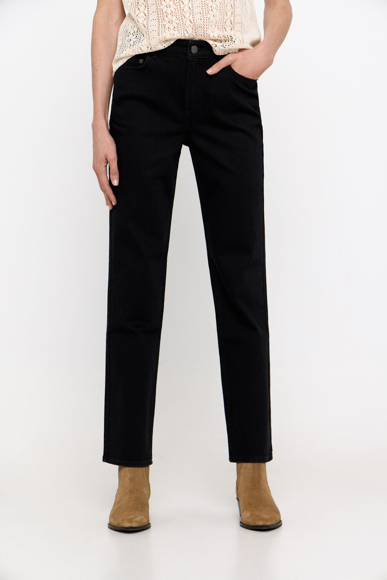 Pantalones Rectos negros Women s jeans Cortefiel